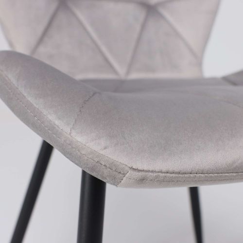 картинка Стул Congo New, светло-серый, велюр