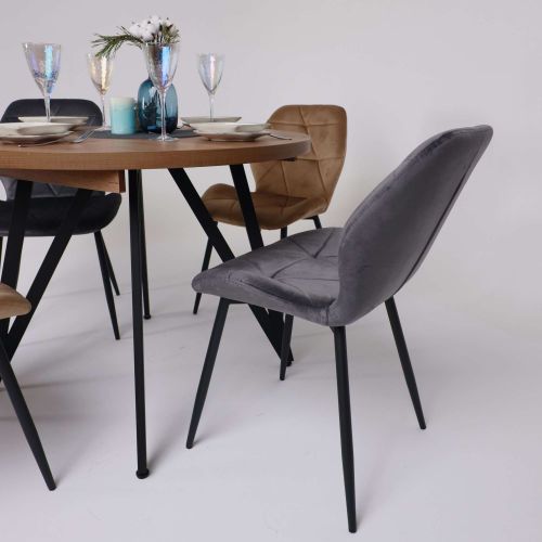 картинка Стул Congo New, темно-серый, велюр