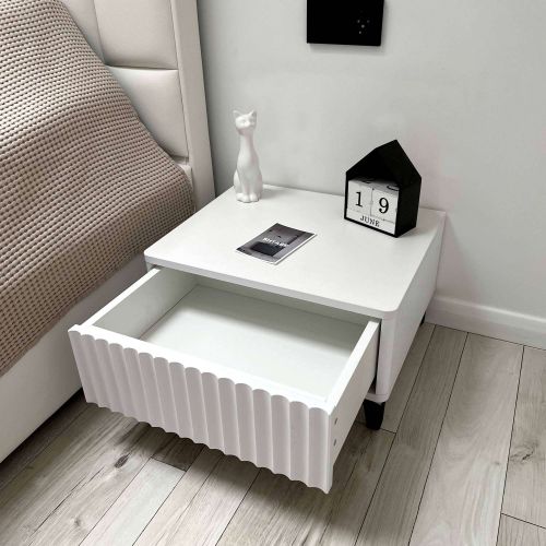 картинка Стол-консоль SHTABE ROYAL 5001 эко, Белый-Белый-Черный