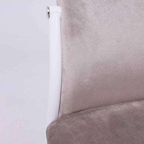 картинка Стул DENVER, темно-бежевый велюр HLR-09/белый