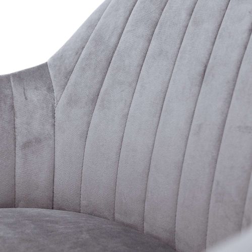 картинка Кресло поворотное Sark, серый, велюр