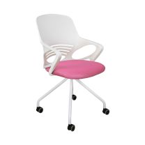 Кресло поворотное Indigo, розовый, ткань-сетка фотография
