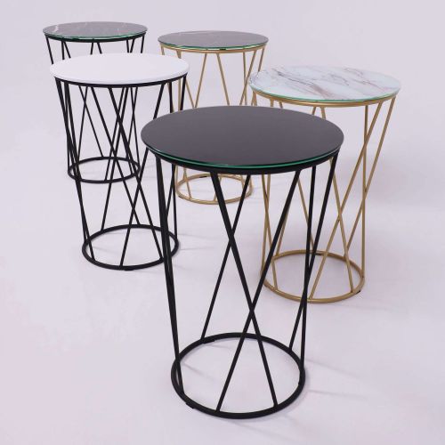 картинка Стол журнальный АЛЛЮР, черный/черный, d400*600