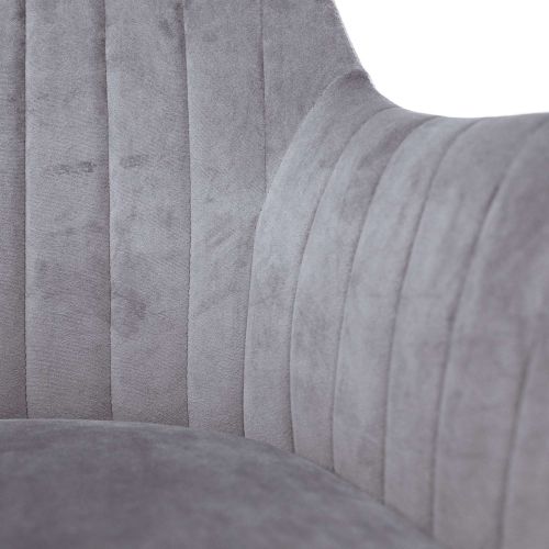 картинка Кресло поворотное Sark, серый, велюр