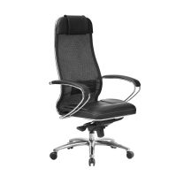 Кресло поворотное Метта SAMURAI SL-1.04, чёрный, сетка фотография
