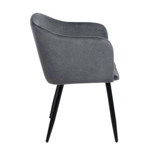 картинка Кресло Orly, темно-серый, велюр