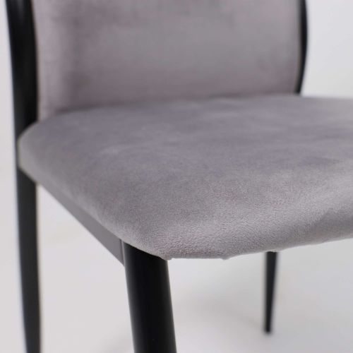 картинка Стул DENVER, светло-серый велюр HLR-20/черный