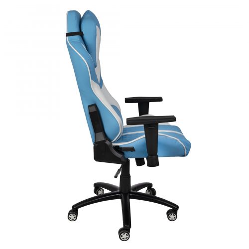 картинка Кресло поворотное Sprinter, голубой, экокожа