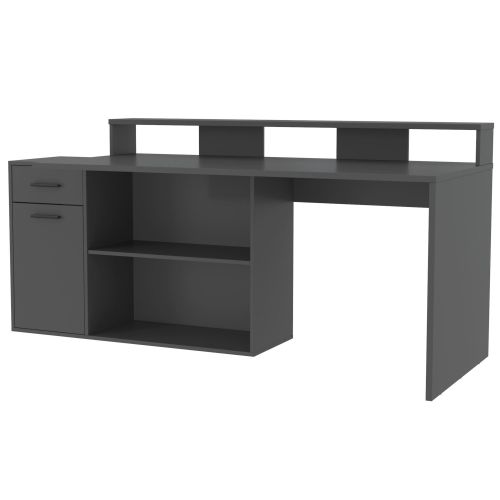 картинка Стол компьютерный СК-14 (Skill-3), 160*76*91,7, антрацит