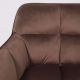 картинка Кресло Virginia, поворотное, шоколадный, велюр