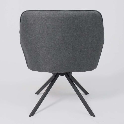 картинка Кресло Virginia, поворотное, темно-серый, ткань