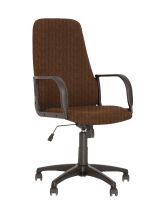 Кресло поворотное Diplomat, коричнево-бежевый, ткань фотография