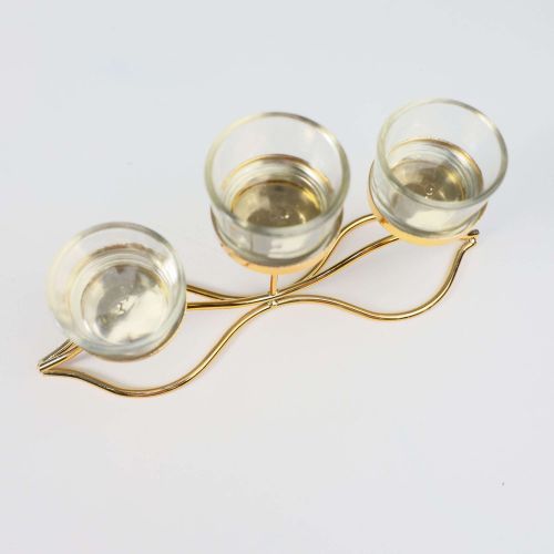 картинка Статуэтка-подсвечник декоративный FLAME, золото, 25*6.5*10.5см