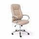 картинка Кресло поворотное King, бежевый, экокожа