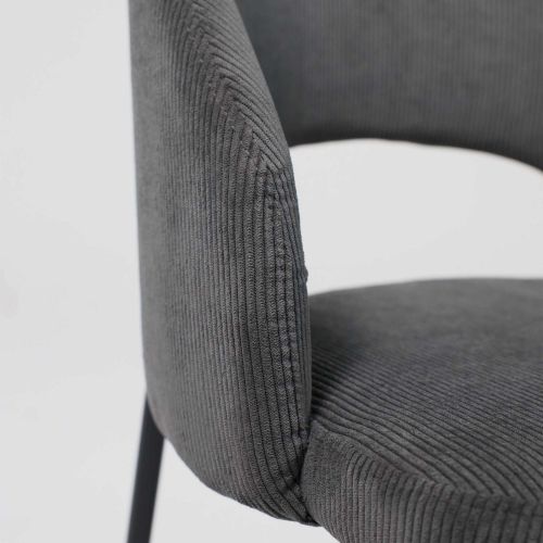 картинка Стул ELSA, серый велюр  Fjord15/черный