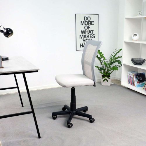 картинка Кресло поворотное Tempo, серый, ткань + сетка