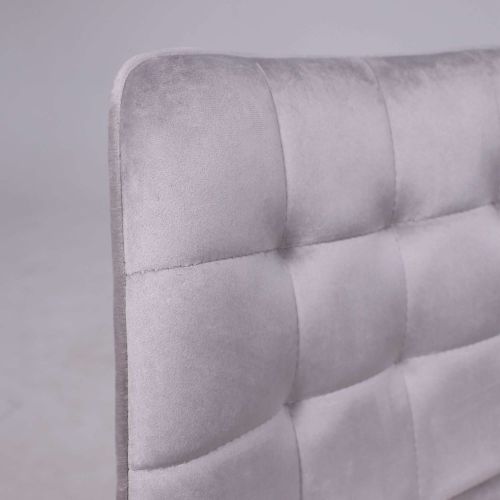 картинка Кресло рабочее, поворотное CAROLYN, велюр, серый