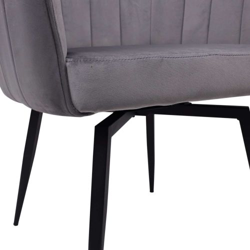 картинка Кресло Melon, поворотное, серый, велюр