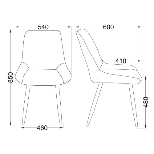 картинка Стул Darren, темно-зеленый, велюр