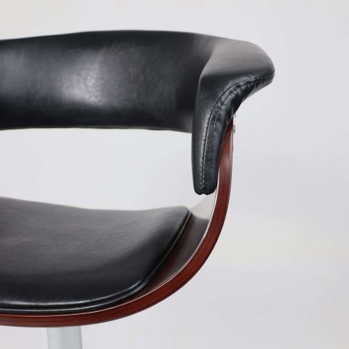 картинка Стул барный Rossi, черный, экокожа