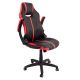 картинка Кресло поворотное Fenix, красный + черный, экокожа