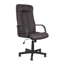 Кресло поворотное Atlant, коричневый, экокожа фотография