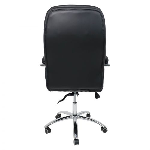 картинка Кресло поворотное LEONARDO, натуральная кожа , чёрный