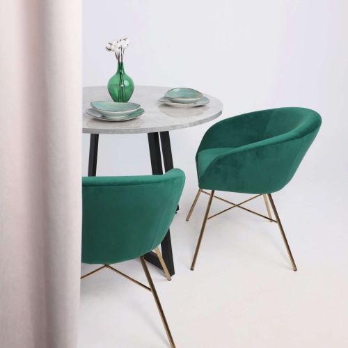 картинка Кресло Amur, зеленый, велюр