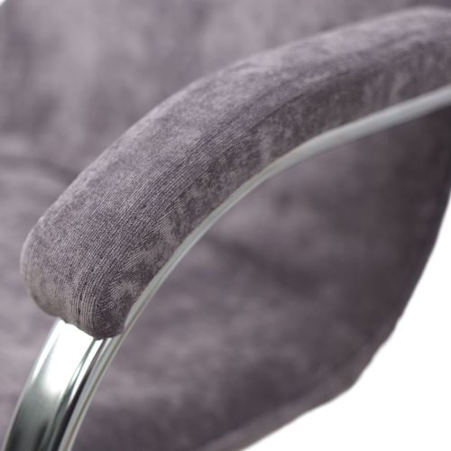 картинка Кресло поворотное Samba, теплый серый, ткань, мягкие подлокотники