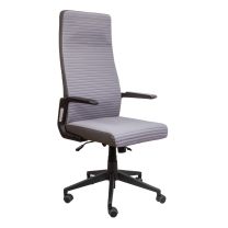 Кресло поворотное Leto, серый, ткань фотография