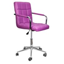 Кресло поворотное Rosio, фиолетовый, экокожа фотография