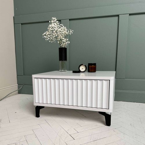 картинка Стол-консоль SHTABE ROYAL 5001 эко, Белый-Белый-Черный