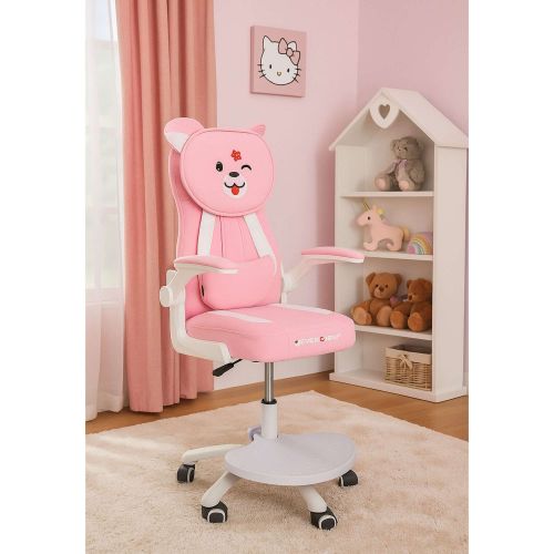 картинка Кресло поворотное RAVEL, ткань, (розовый)