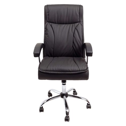 картинка Кресло поворотное Natan, черный, экокожа