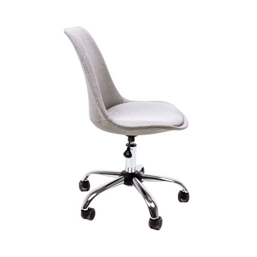картинка Кресло поворотное Shell, светло-серый, ткань