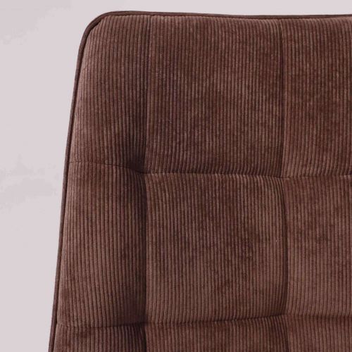 картинка Стул FRED NEW, коричневый вельвет/черный