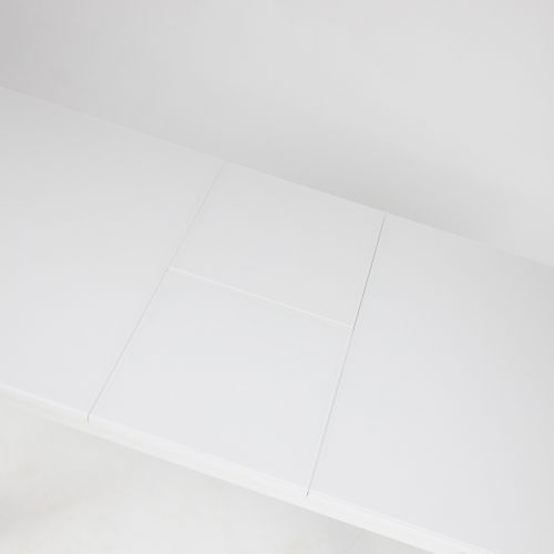 картинка Стол раздвижной Васанти-с, белый глянец, лдсп + стекло