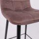 картинка Стул барный Stella, коричневый, велюр