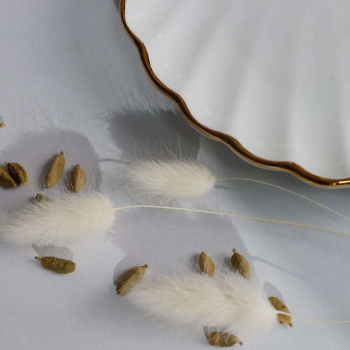 картинка Блюдо фигурное MOONSHINE, керамика, белый+золото, 22*20*3см