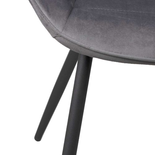 картинка Стул Darren, темно-серый, велюр