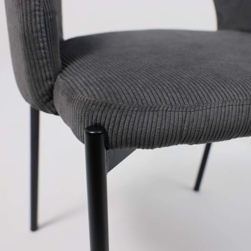 картинка Стул ELSA, серый велюр  Fjord15/черный