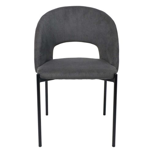 картинка Стул ELSA, серый велюр  Fjord15/черный