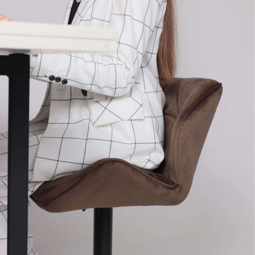 картинка Стул барный Berlin, шоколадный, велюр