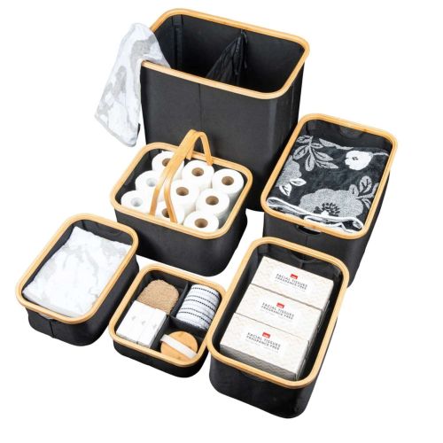 картинка Корзина для белья IRIS - 2, бамбук