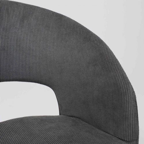 картинка Стул ELSA, серый велюр  Fjord15/черный