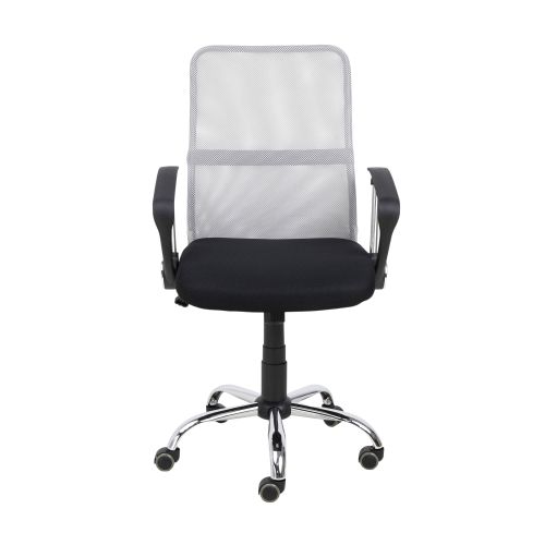 картинка Кресло поворотное Gamma, серый + черный, сетка + ткань