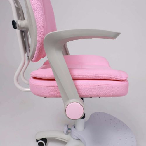 картинка Кресло поворотное ZOOM, ткань, (розовый)