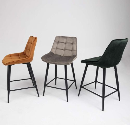 картинка Стул полубарный Linx, бежевый, велюр