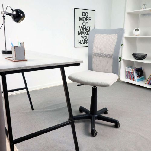 картинка Кресло поворотное Tempo, серый, ткань + сетка