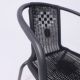 картинка Кресло садовое VERONA, PE, иск.роттанг-черный/сталь-черная
